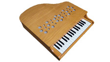 KAWAI Mini Grand Piano 1164 32 Key Natural Brown with Box used from JAPAN