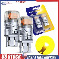 7443 7440 7444 Led Amber Yellow Light Bulbs Turn Signal Parking Lamp 3000k 2-20x 7443 7440 7444 Led Amber Yellow Light Bulbs Turn Signal Parking Lamp 3000k 2-20x