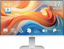 msi PRO MP273QW E14 27inch IPS 2560 x 1440 QHD Computer Monitor, 144Hz NEW