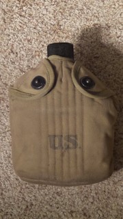 Vintage U.S. WWII M1910 Canteen and Cover Nu Mode Inc. 1943 No Reserve