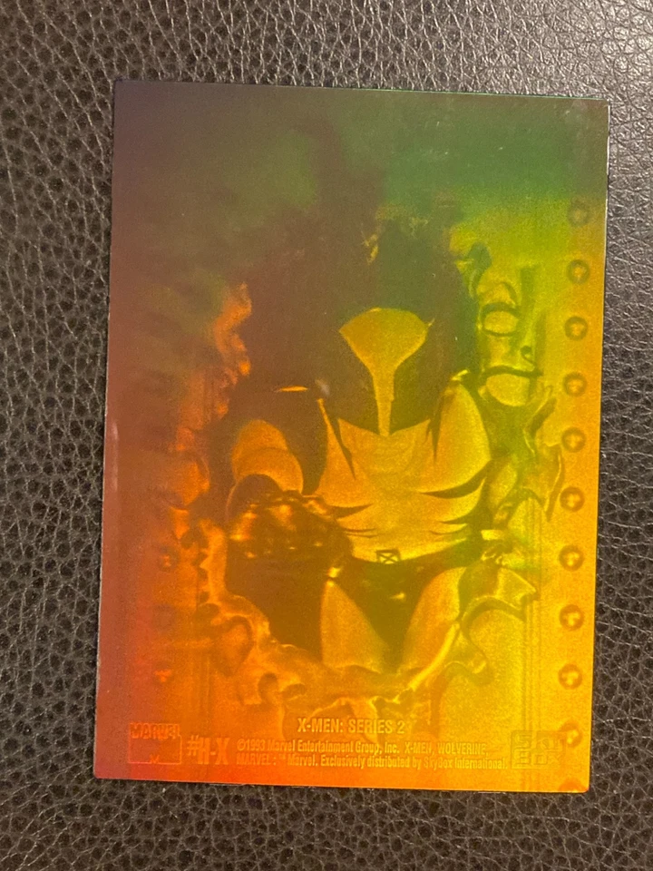 A3 X-men series 2 1993 trading cards H-X Wolverine Hologram Skybox - Image 2 of 2