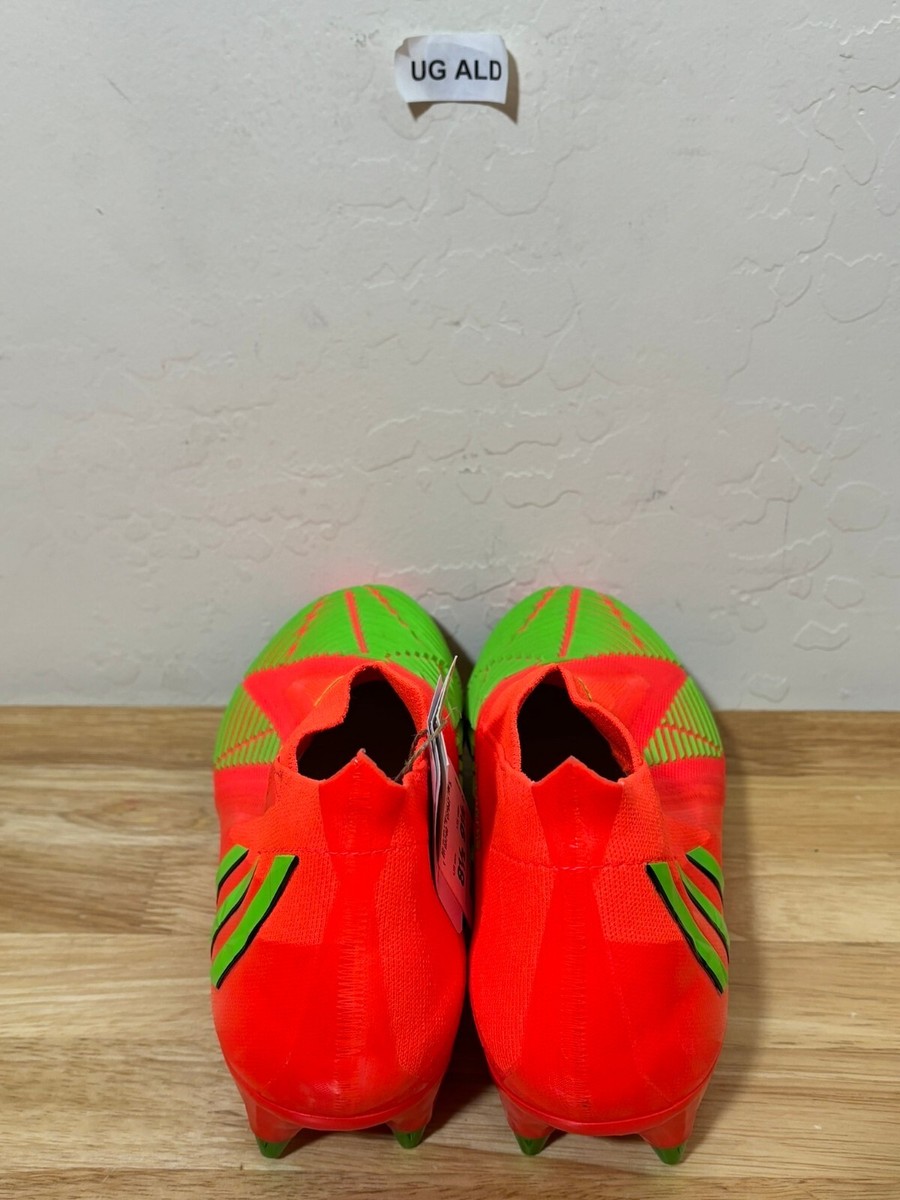 Adidas X Predator Edge+ SG Soccer Cleats Orange/Green Mens 8.5