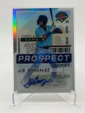 2024 PANINI PROSPECT EDITION J.D. GONZALEZ RC AUTO SILVER PRIZM RAYS