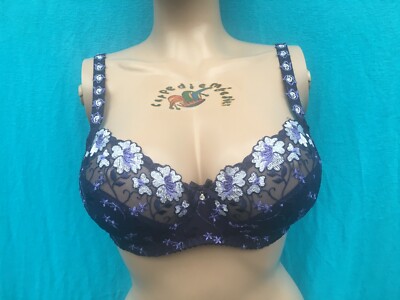 Nuance BH mit Bügel blau creme Gr. 75 E NEU (8912)