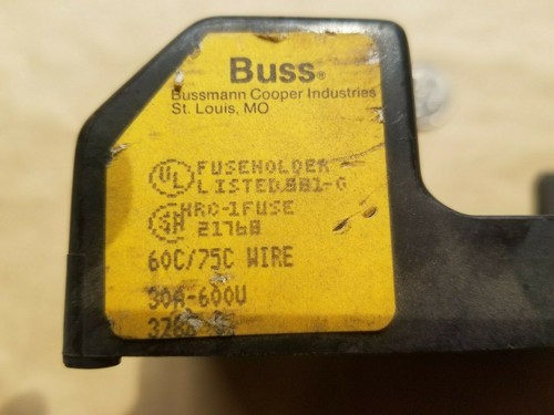Portafusibles Buss/Busmann H60030-3CR - Imagen 3 de 4