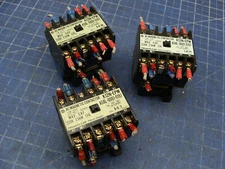 LOT OF 3 HITACHI AC MAGNETIC CONTACTORS K12N-EPW A58L-0001-0197 220V 2.5kW 12A