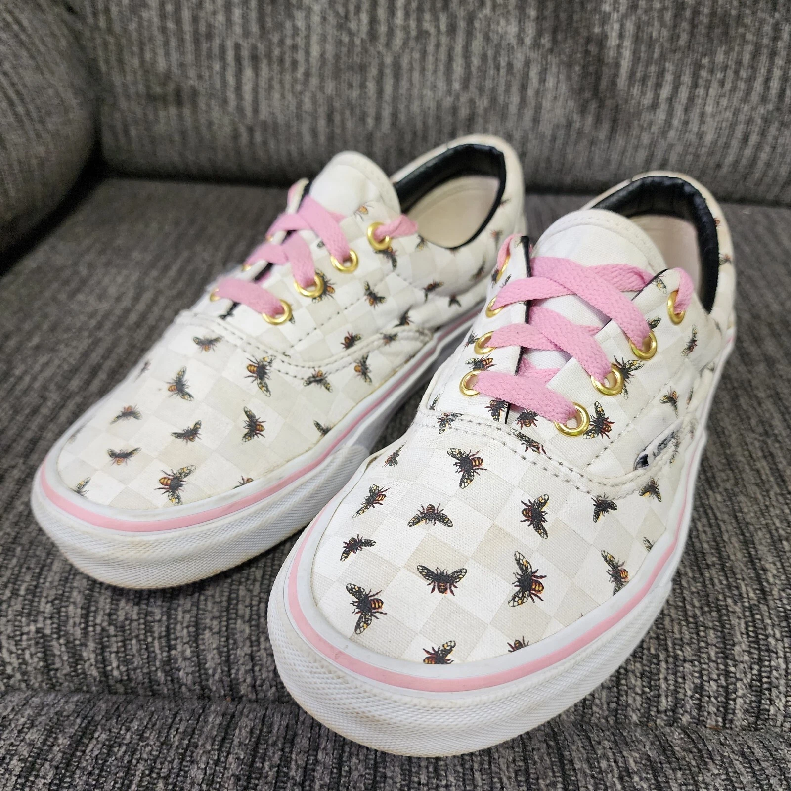 Sneakers Vans Stampa Ape Taglia Uomo 6 Donna 7 5 Bianco Rosa Beige