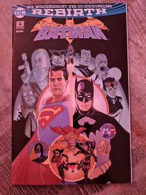 Batman #4: Variantcover, 666 Exemplare *Rebirth* (2017, Panini) Z0-1