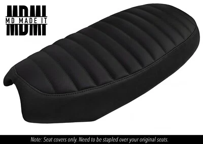 Couvre-Siège En Vinyle Noir Pour Triumph Bonneville T100 SE Personnalisé - Photo 1/4