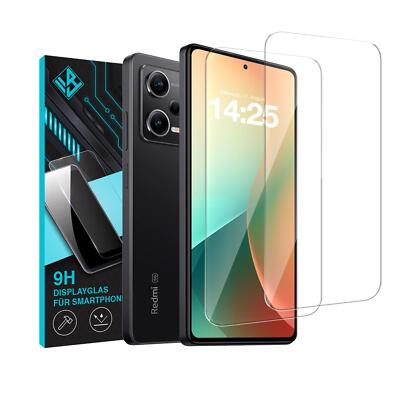 2x Displayschutzfolie für Xiaomi Redmi Note 12 Pro 5G Displayglas folie 9H Glas