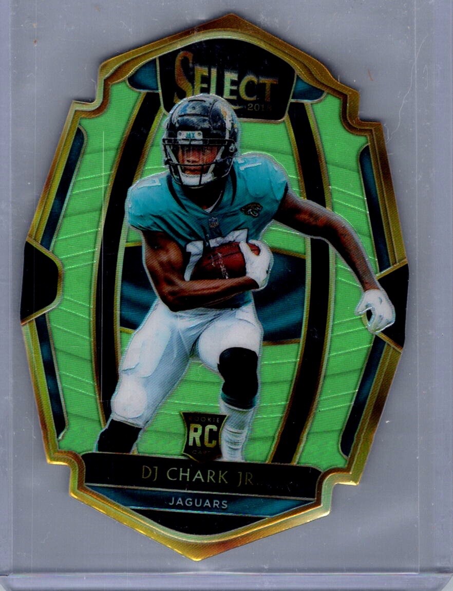 2018 Panini Select Neon Green /49 Premier Level #181 DJ Chark Rookie Jags