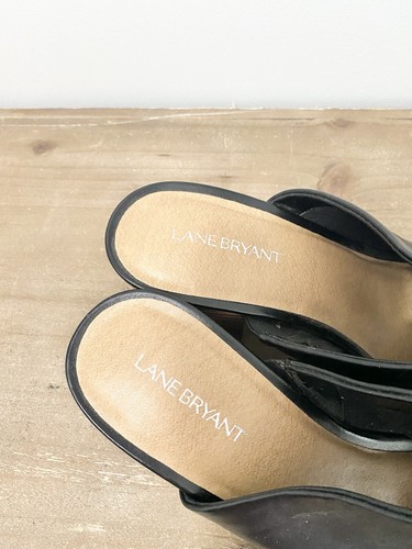 Lane Bryant Slip On Block Heels Black Size 10W - Picture 5 of 8