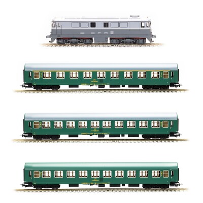 Rame De Train Voyageurs CFR - Locomotive Électrique Analogique CC - Échelle HO - 187-prestigemodels.eu