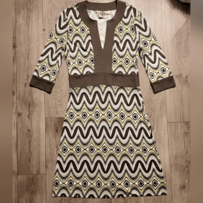 Tory Burch Silk Sheath Dress Brown Size S | eBay