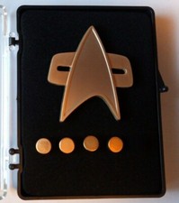 STAR TREK DS9 Communicator Rank pin Set (matt) Captain limited Edition neu