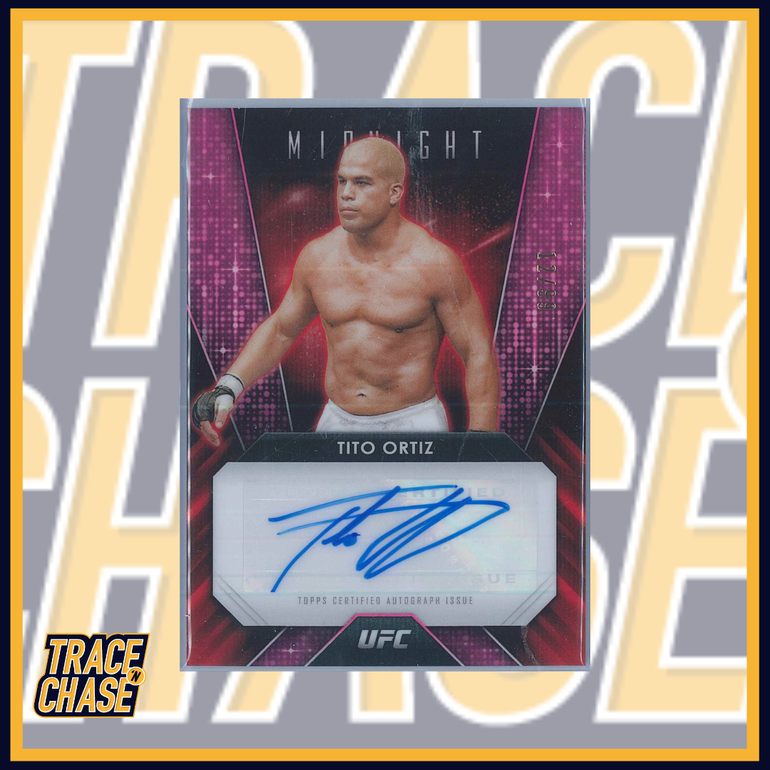 2024 Topps Midnight UFC Tito Ortiz Glimmer Graphs Autograph
