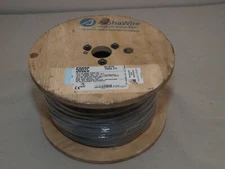 AlphaWire 5002C 22AWG Two-Conductor Cable Slate 1000ft Reel, 22AWG/2C, STR – NEW
