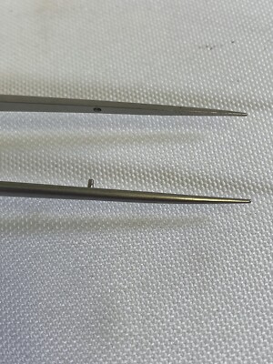 Scanlan 3789-20N Bayonet Micro Forceps 0.8mm Straight Diamond Dust