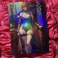 MAKIMA CHAINSAW MAN Night City Goddess Waifu Anime Holo Card