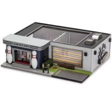 HO Scale Bowling Alley Lanes Building with LED Lights Interior Exterior Figures
