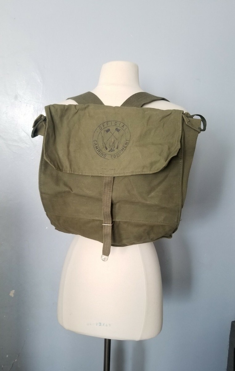 Zaino Boy Scouts Vintage, Attrezzatura Campeggio Ufficiale BSA