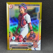 2021 Bowman Draft 1st Edition Base Gold #BD-94 Ivan Herrera /50 Cardinals