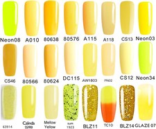 Bluesky Gel Nail Polish Yellow Lemon Colors UV LED Nail Manicure Soak Off