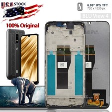 OEM For BLU View 4 B135DL 6.1" Digitizer LCD Display Touch Screen Assembly Frame
