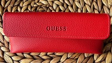 GUESS RED CASE EYEWEAR EYEGLASSES GLASSES CASE ONLY