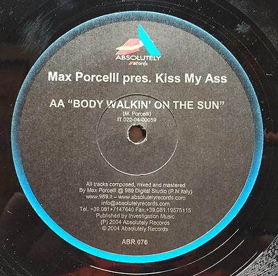 Ref777 Vinyl 33 RPM Max Porcell Pres. KISS MY ASS | eBay