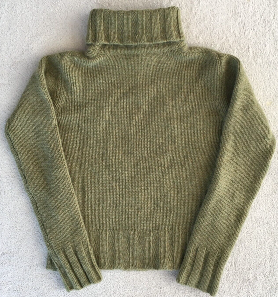 Donaldson Disney Mickey Mouse womens Green Cashmere Turtleneck