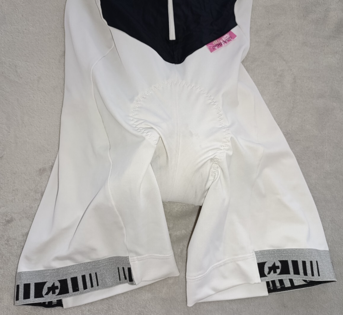 Assos tB.laalaLai womens White Padded cycling suit bib