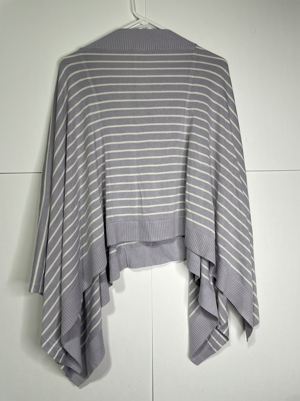 New NWT Lululemon Forward Flow Poncho Women's One Size Purple White Stripes image 2