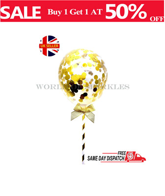 1 Stck. Konfetti Party Kuchen Topper Zubehör Ballons Hochzeit Baby Dusche Dekoration
