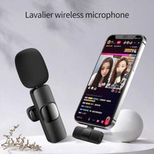 Wireless Lavalier Microphone Portable Audio Video Recording Mini Mic For I Phone