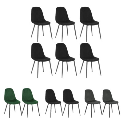 EUGAD 2er 4er Set Küchenstuhl Polsterstuhl Esszimmerstühle & Rückenlehne Samt