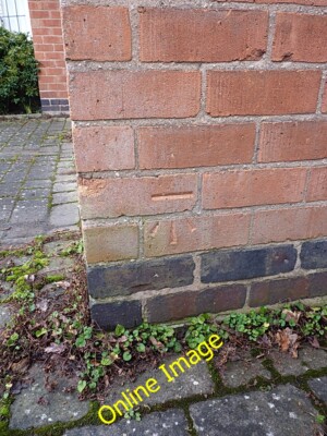 Foto 6x4 OS Benchmark - Hampton-in-Arden, no 42 Meriden Road Hampton in c2014