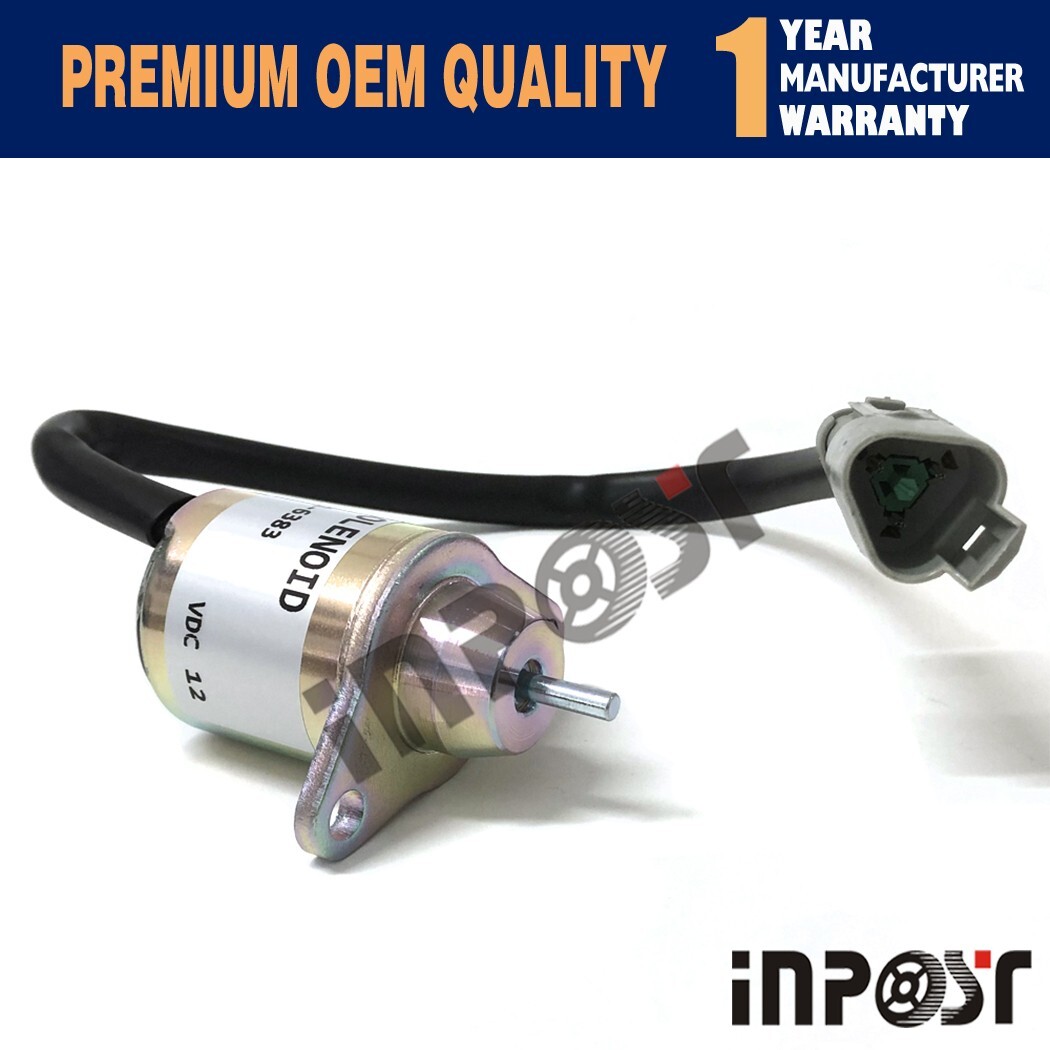INPOST Shut-Off Solenoid Valve – Fits Yanmar Engine / Thermo King – Replaces 41-6383 / 41-4306 – 12V
