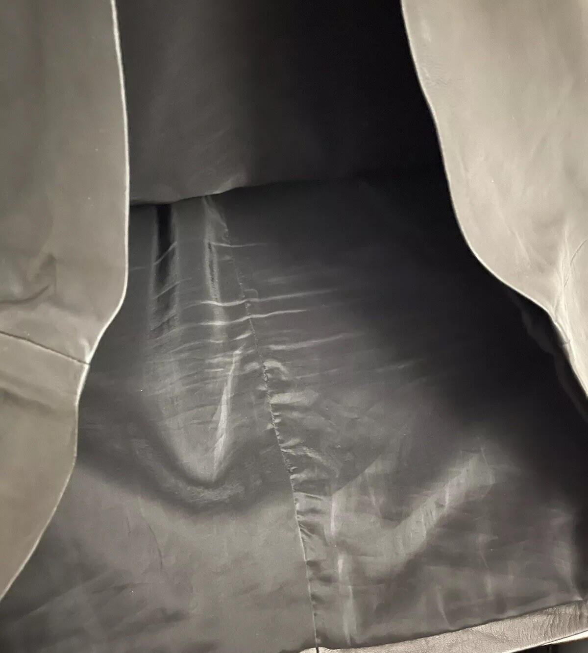 Halogen Black Lambskin Leather Knit Shift Mini Dr… - image 8