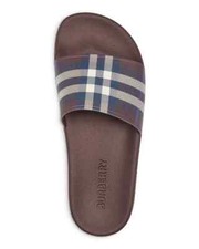 BURBERRY Women's Deep Maroon Vintage Check Slide Sandals Size 8US 370