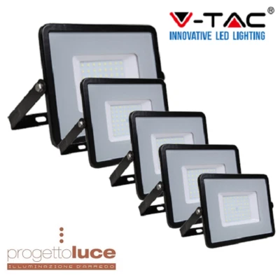 V-TAC OPTONICA FARO FARETTO LED SMD 10W 20W 30W 50W 100W SLIM DA ESTERNO IP65