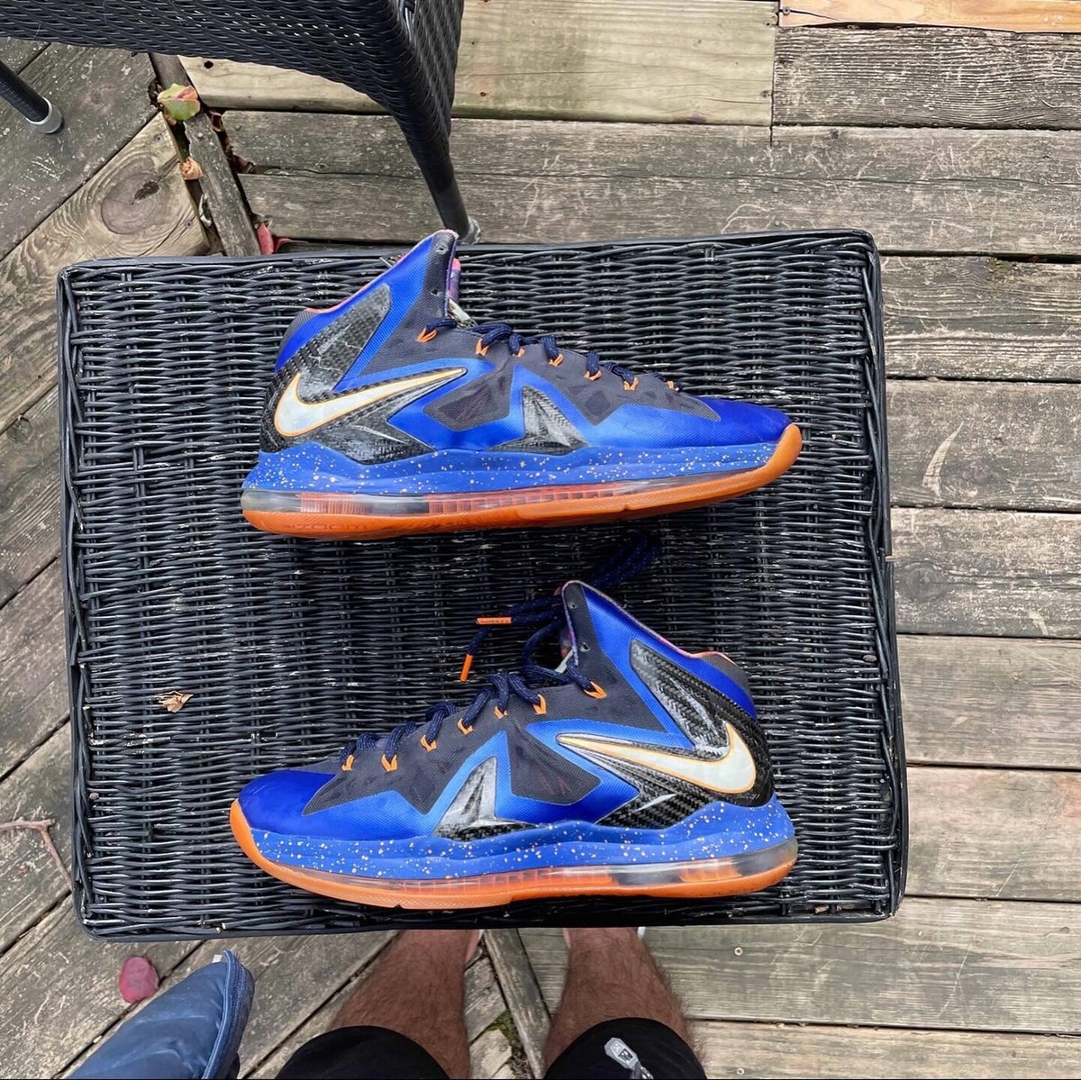 lebron 10 blue and orange