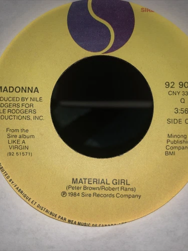 lot of 6 madonna 45rpm vinyl singles sire records