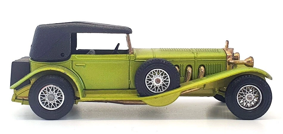 Matchbox Models Of Yesteryear Y-16 - 1928 Mercedes SS Coupe - Light Green - Image 3 of 4
