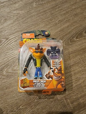 Crash Bandicoot Biker With Akano 5''  Action Figure Wave 1 Head Start Brand New