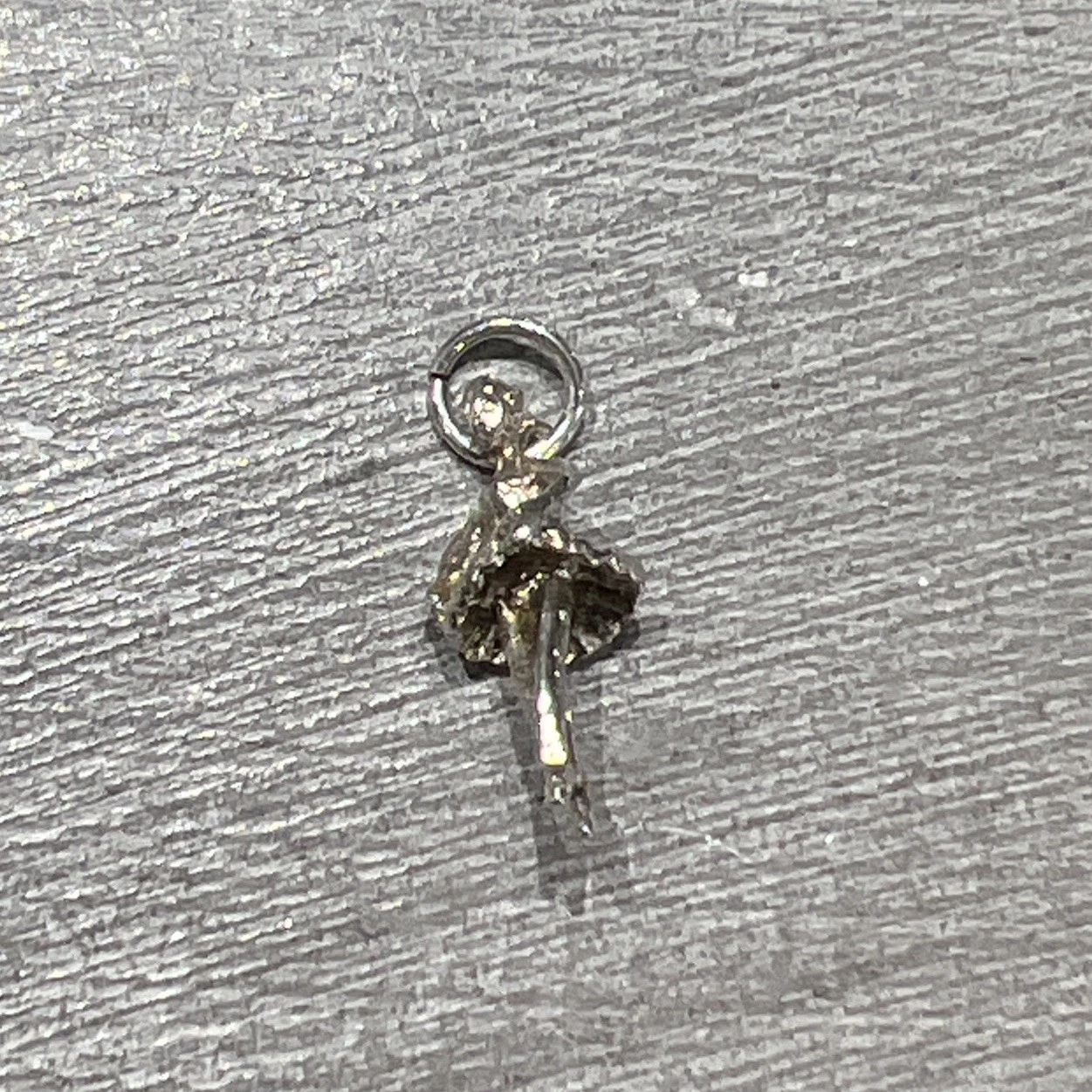 925 Sterling Silver Small Ballet Dancer Ballerina Girl Dance Charm Pendant