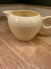 Vintage Fiestaware Old Ivory 2-Pint Jug Milk Pitcher Ring Handle Pre-1986