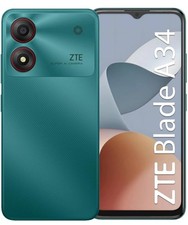 ZTE Blade A34 Smartphone Nuovo 6.6" HD+, 64GB Rom, 4+4GB Ram, Android 13, Verde 