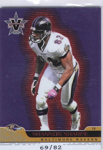 Shannon Sharpe [Red] #8 2001 Pacific Vanguard card