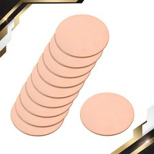 10sets Pure Copper Sheet 2" x 0.03" 20 Gauge T2 Copper Metal Round Plate